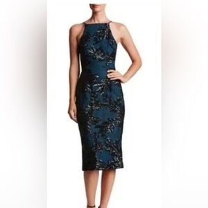 Dress the Population Ashley in size small Midnight Sequin Midi Dress